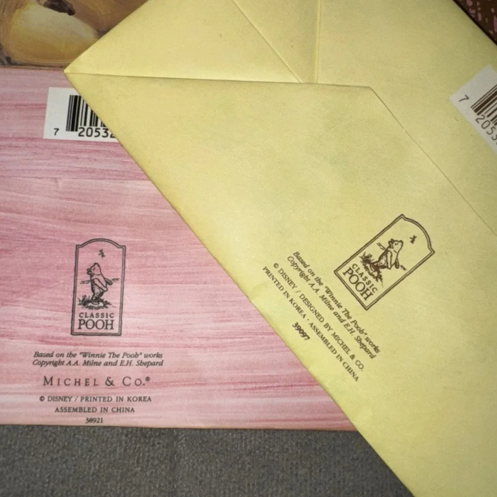 Classic Winnie the Pooh & Piglet Gift Bags 9x8 Disney Baby Shower